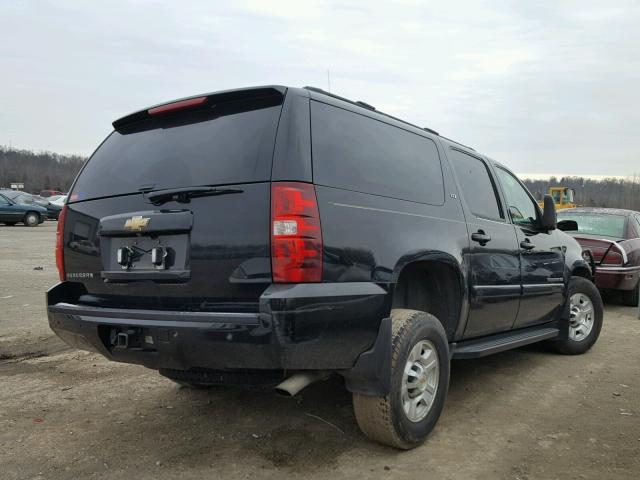 3GNGK26K88G241347 - 2008 CHEVROLET SUBURBAN K BLACK photo 4