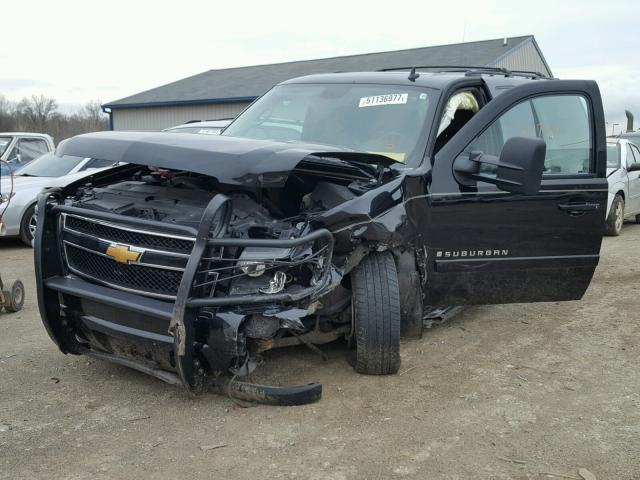 3GNGK26K88G241347 - 2008 CHEVROLET SUBURBAN K BLACK photo 9