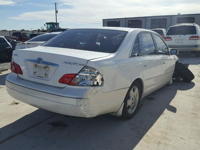 4T1BF28B84U367912 - 2004 TOYOTA AVALON XL WHITE photo 4