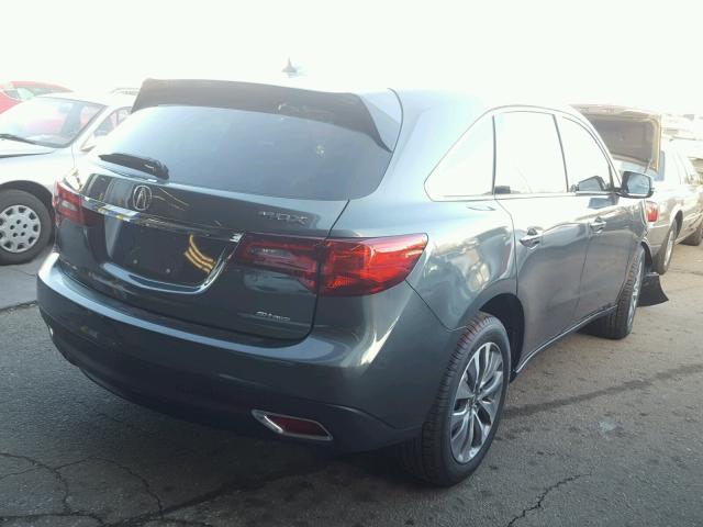 5FRYD4H45FB016189 - 2015 ACURA MDX TECHNO GRAY photo 4