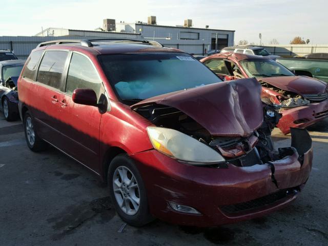 5TDZA22C76S430153 - 2006 TOYOTA SIENNA XLE RED photo 1