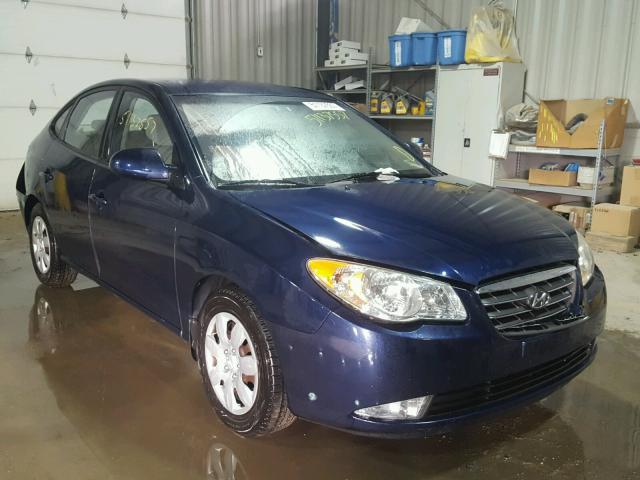 KMHDU46D78U582833 - 2008 HYUNDAI ELANTRA GL BLUE photo 1