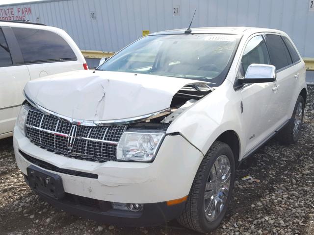2LMDU68C68BJ11654 - 2008 LINCOLN MKX WHITE photo 2