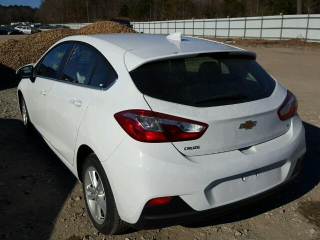 3G1BE6SM2JS532561 - 2018 CHEVROLET CRUZE LT WHITE photo 3