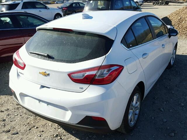 3G1BE6SM2JS532561 - 2018 CHEVROLET CRUZE LT WHITE photo 4