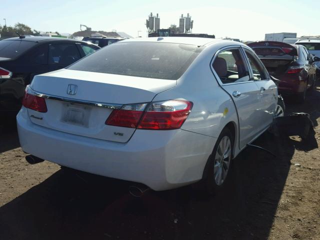 1HGCR3F89DA018659 - 2013 HONDA ACCORD EXL WHITE photo 4