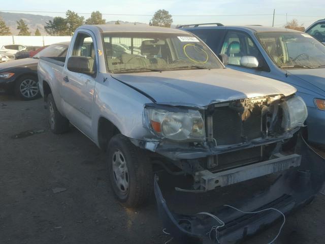 5TENX4CN4AZ677523 - 2010 TOYOTA TACOMA SILVER photo 1