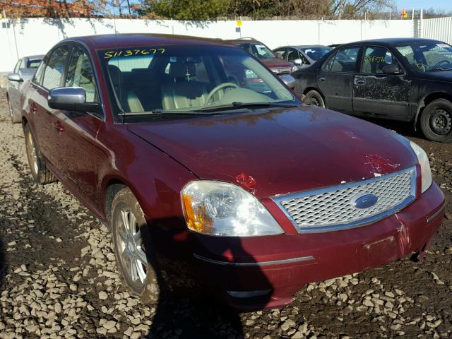 1FAHP25137G162076 - 2007 FORD FIVE HUNDR BURGUNDY photo 1