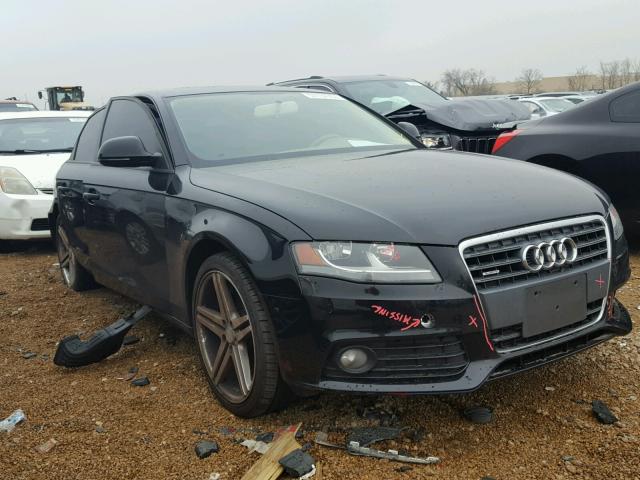 WAULF78K39N010626 - 2009 AUDI A4 2.0T QU BLACK photo 1