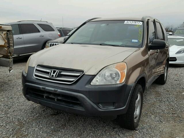 JHLRD68423C004434 - 2003 HONDA CR-V LX BROWN photo 2