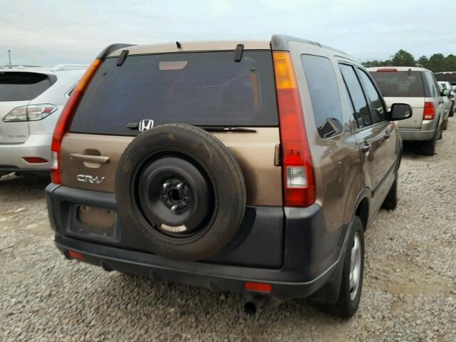 JHLRD68423C004434 - 2003 HONDA CR-V LX BROWN photo 4