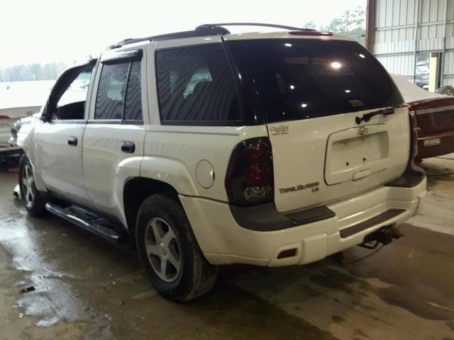 1GNDS13S962116123 - 2006 CHEVROLET TRAILBLAZE WHITE photo 3