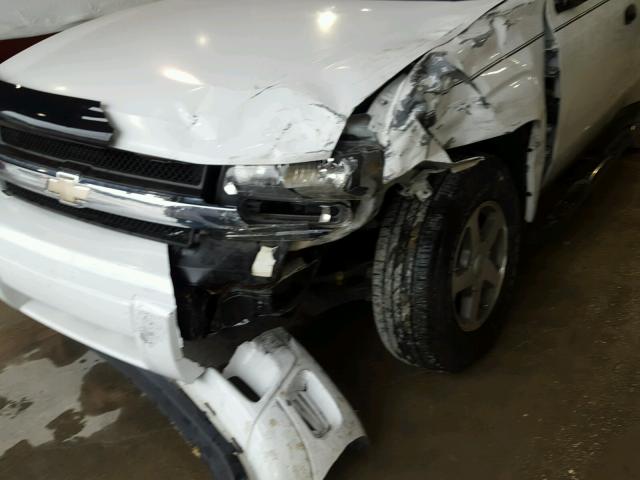 1GNDS13S962116123 - 2006 CHEVROLET TRAILBLAZE WHITE photo 9