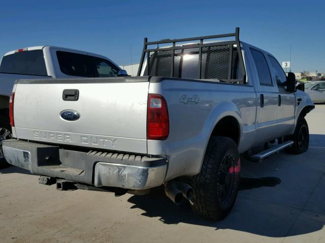 1FTSW21R28EC78607 - 2008 FORD F250 SUPER SILVER photo 4