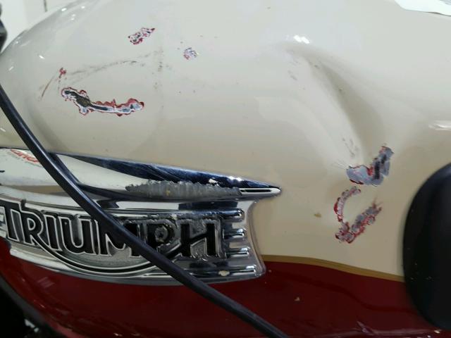 SMT910K12CT533773 - 2012 TRIUMPH MOTORCYCLE BONNEVILLE BURGUNDY photo 15