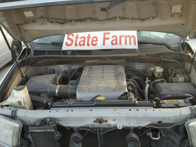 5TBEV58147S453328 - 2007 TOYOTA TUNDRA CRE SILVER photo 7