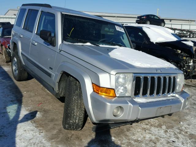 1J8HG48K67C621241 - 2007 JEEP COMMANDER SILVER photo 1