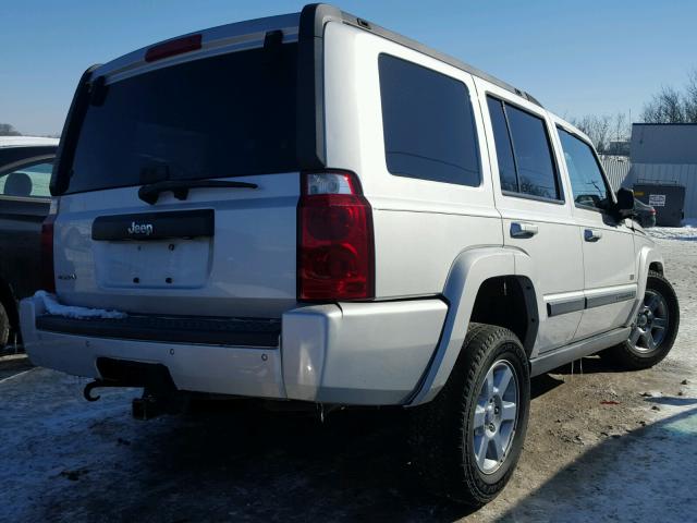 1J8HG48K67C621241 - 2007 JEEP COMMANDER ვერცხლისფერი ფოტო 4