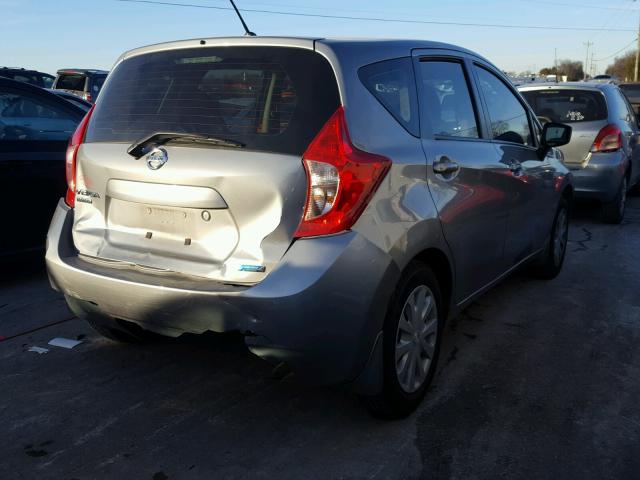 3N1CE2CPXFL361768 - 2015 NISSAN VERSA NOTE GRAY photo 4