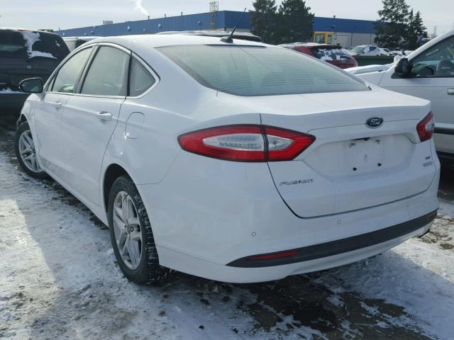 3FA6P0HDXGR192329 - 2016 FORD FUSION SE WHITE photo 3