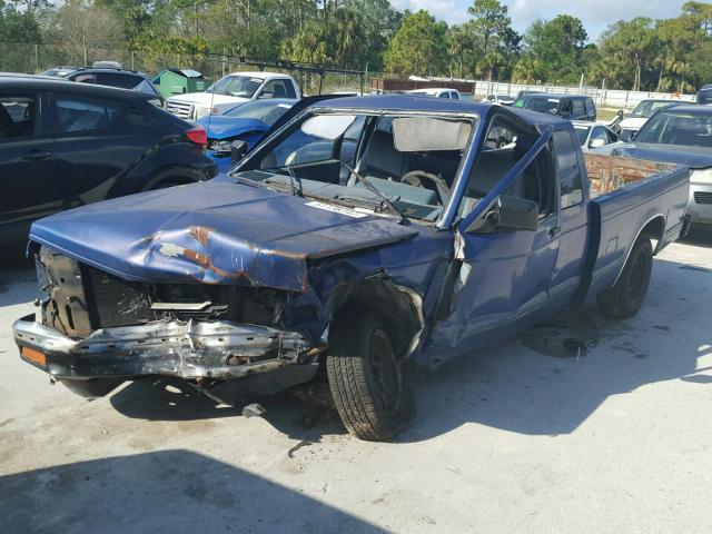 1GCCS19Z1M2247505 - 1991 CHEVROLET S TRUCK S1 BLUE photo 2