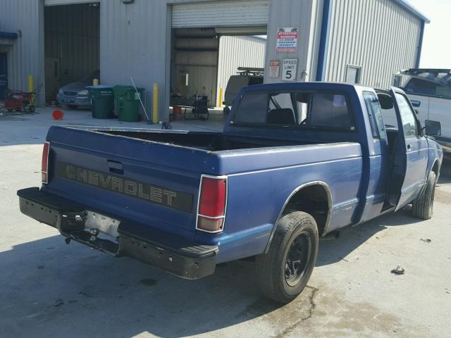 1GCCS19Z1M2247505 - 1991 CHEVROLET S TRUCK S1 BLUE photo 4