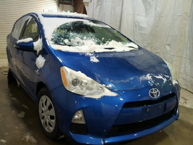 JTDKDTB38C1505644 - 2012 TOYOTA PRIUS C BLUE photo 1