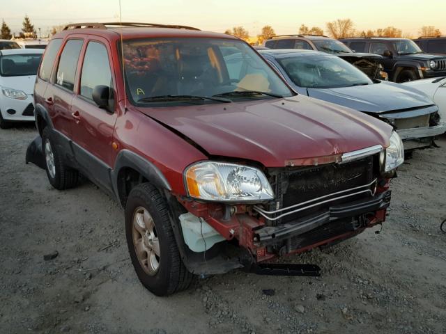 4F2CZ961X4KM00343 - 2004 MAZDA TRIBUTE ES RED photo 1