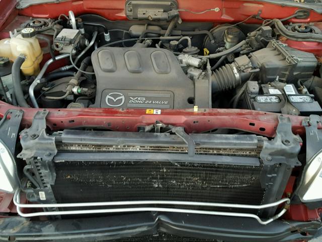 4F2CZ961X4KM00343 - 2004 MAZDA TRIBUTE ES RED photo 7