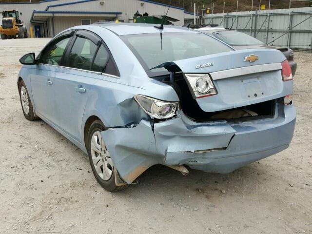 1G1PC5SHXC7216190 - 2012 CHEVROLET CRUZE LS BLUE photo 3