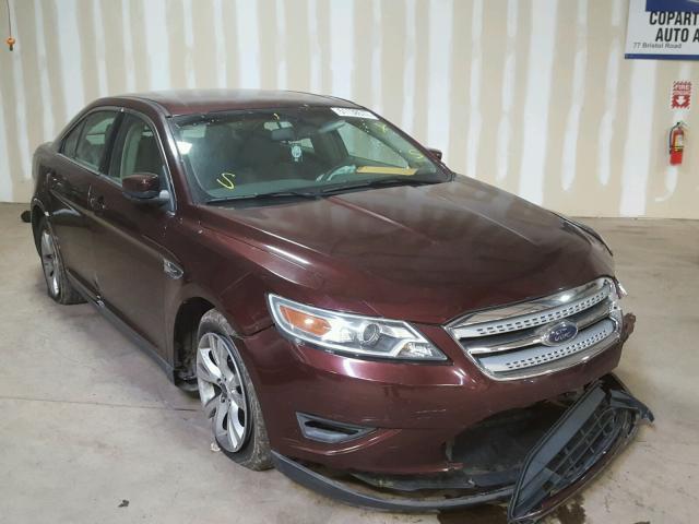 1FAHP2EW8AG144255 - 2010 FORD TAURUS SEL BURGUNDY photo 1