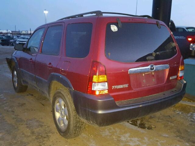 4F2CZ04124KM04689 - 2004 MAZDA TRIBUTE LX RED photo 3