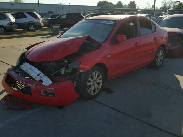 JM1BK12G881833036 - 2008 MAZDA 3 I RED photo 2