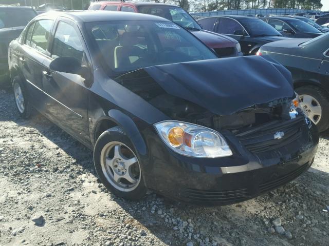 1G1AK55F877104464 - 2007 CHEVROLET COBALT LS BLACK photo 1