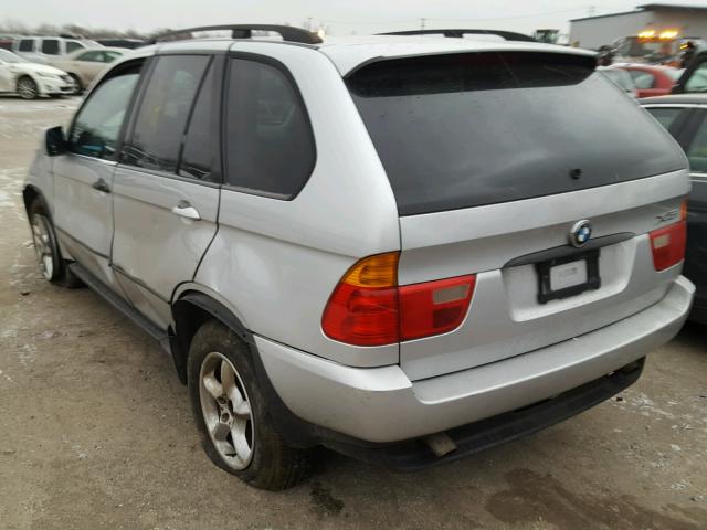 WBAFA53591LP23791 - 2001 BMW X5 3.0I SILVER photo 3