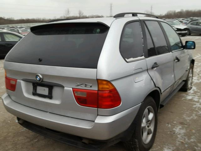 WBAFA53591LP23791 - 2001 BMW X5 3.0I SILVER photo 4