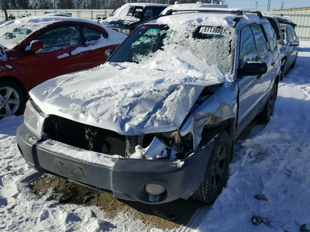 JF1SG63664H764679 - 2004 SUBARU FORESTER 2 SILVER photo 2