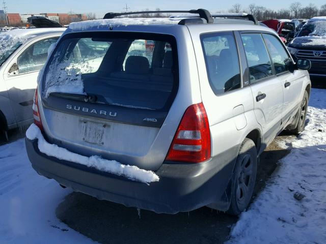 JF1SG63664H764679 - 2004 SUBARU FORESTER 2 SILVER photo 4