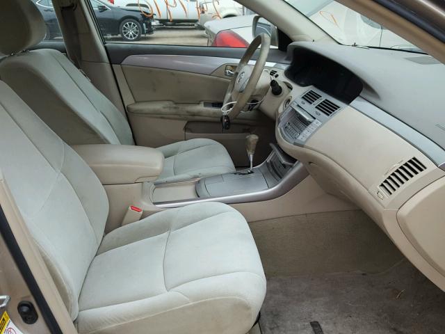 4T1BK36B65U003641 - 2005 TOYOTA AVALON XL TAN photo 5