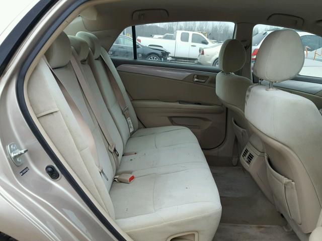 4T1BK36B65U003641 - 2005 TOYOTA AVALON XL TAN photo 6