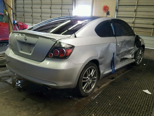 JTKDE3B76A0311196 - 2010 TOYOTA SCION TC SILVER photo 4