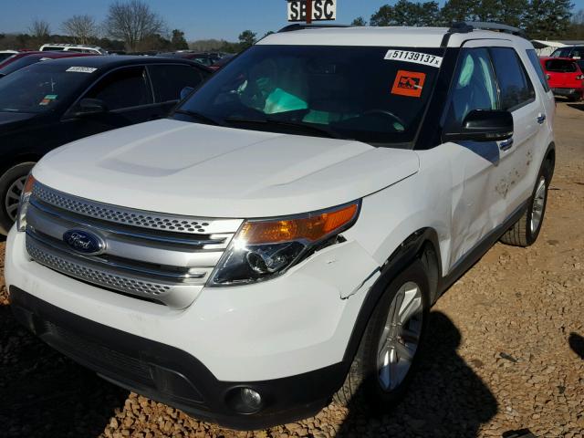 1FM5K7D83DGA27646 - 2013 FORD EXPLORER X WHITE photo 2