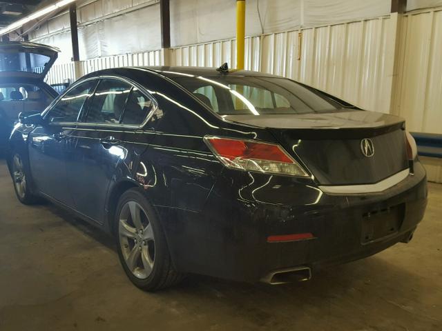 19UUA9F52CA004363 - 2012 ACURA TL BLACK photo 3