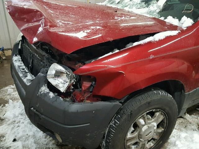 1FMYU93154KA38913 - 2004 FORD ESCAPE XLT RED photo 9