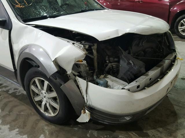 1FMDK02W48GA45146 - 2008 FORD TAURUS X S WHITE photo 9