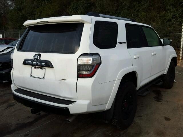 JTEBU5JR2F5253108 - 2015 TOYOTA 4RUNNER SR WHITE photo 4