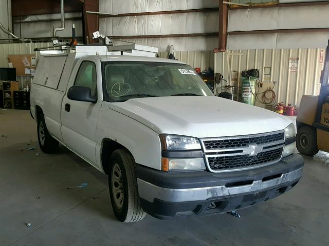 1GCEC14XX6Z292075 - 2006 CHEVROLET SILVERADO WHITE photo 1