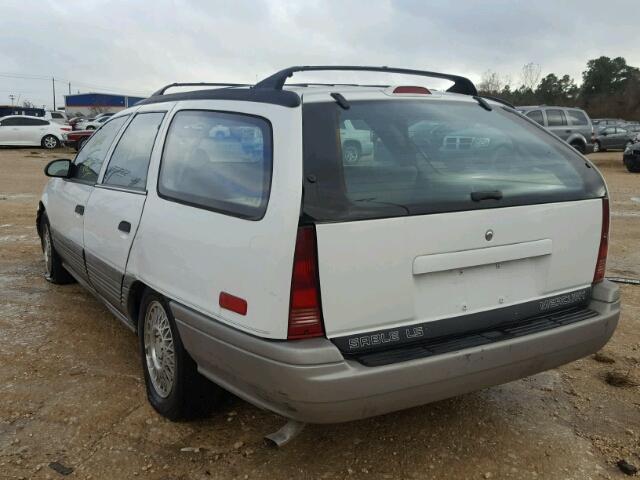 1MEBM5844KA661706 - 1989 MERCURY SABLE LS WHITE photo 3