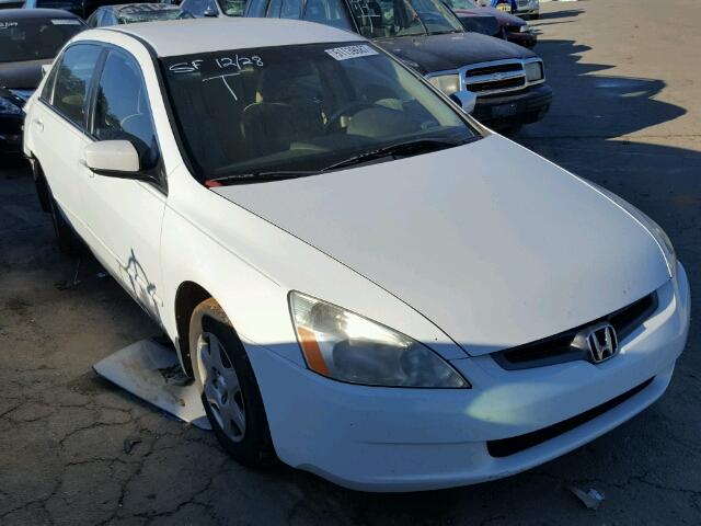 1HGCM56465A047304 - 2005 HONDA ACCORD LX WHITE photo 1