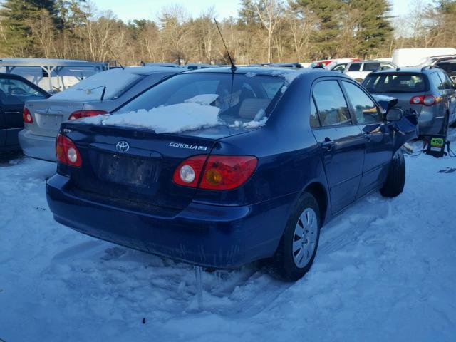 2T1BR32E24C241465 - 2004 TOYOTA COROLLA CE BLUE photo 4